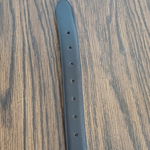 Genuine Leather Dark Brown Belt Mens Size XXL Silver Buckle - Picture 8 of 9